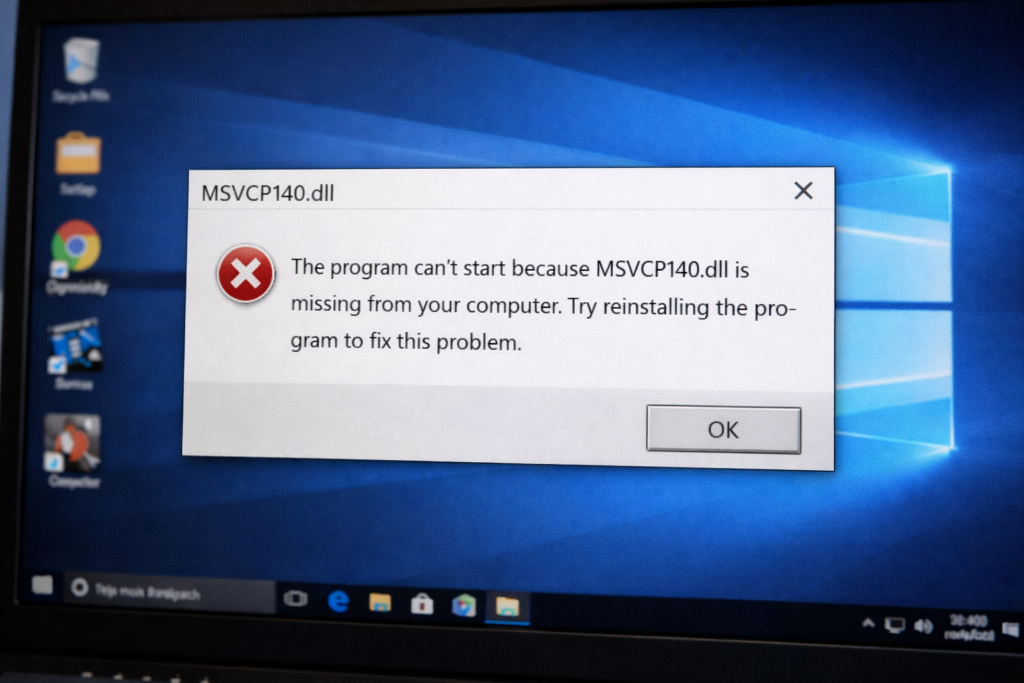 MSVCP140.dll Missing Çözümü Görsel 1