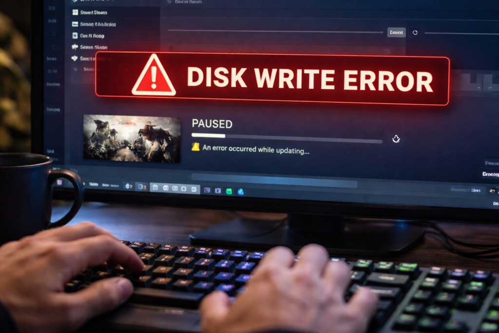 Steam Disk Yazma Hatası Görsel 1