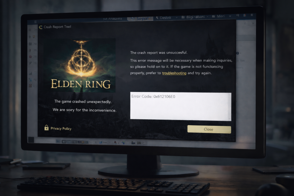 Crash Tool Report Hatası Görsel 1