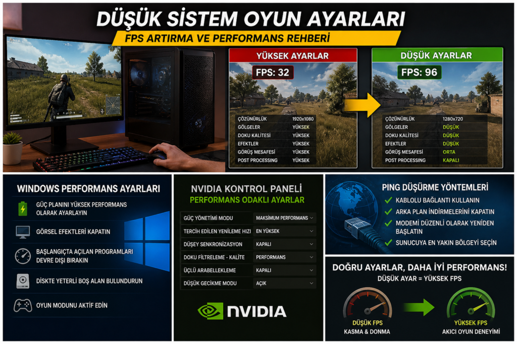 Düşük Sistem Oyun Ayarları Görsel 1