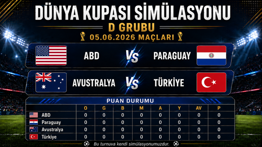 Türkiye Avustralya Simülasyonu Görsel 4