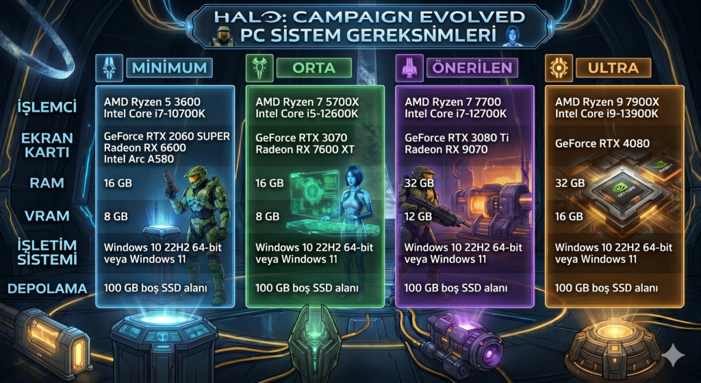 Halo Campaign Evolved Sistem Gereksinimleri Görsel