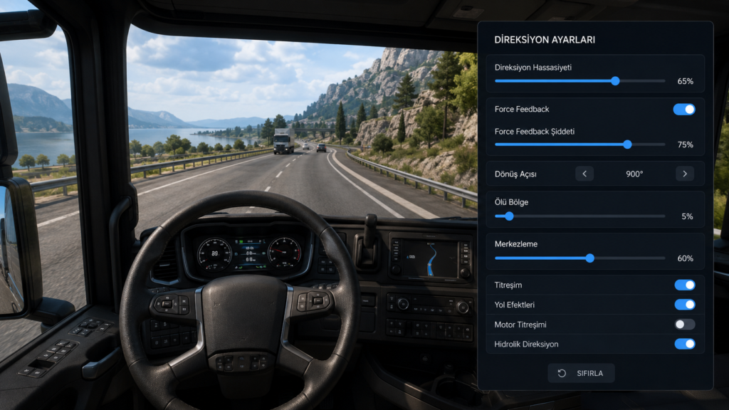 ETS 2 Direksiyon Ayarları Görsel 2