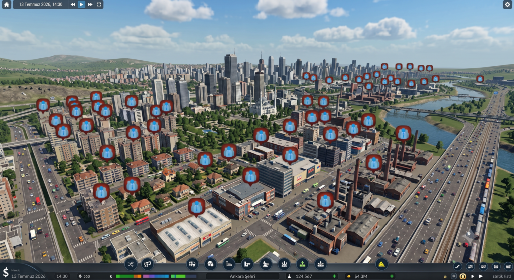 Cities Skylines İşçi Eksikliği Çözümü Görsel 1
